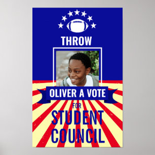 football Jeter un vote Sports-Theme Voting Poster