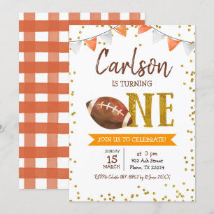 Football Jeu Heure Anniversaire Invitation