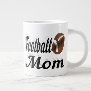 Football Maman demi-texte Géant Café Mug