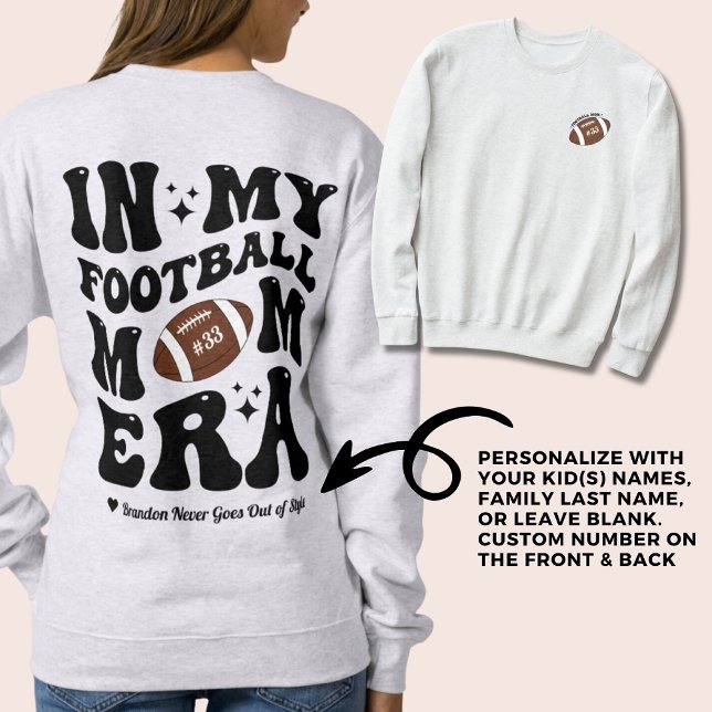 Football Maman Sweatshirt Dans Mon Football Maman  (Football Mom Sweatshirt In My Football Mom Era)