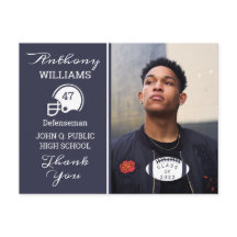 Football Photo Blue | Carte postale Blancs