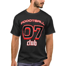 Football Players Tshirt avec maillot numéro 07
