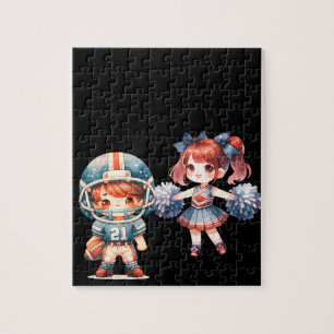Football & Pom-pom girl Jigsaw Puzzle