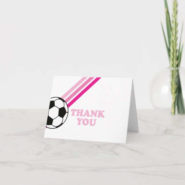 Football Rayures Roses Merci Anniversaire (Devant)