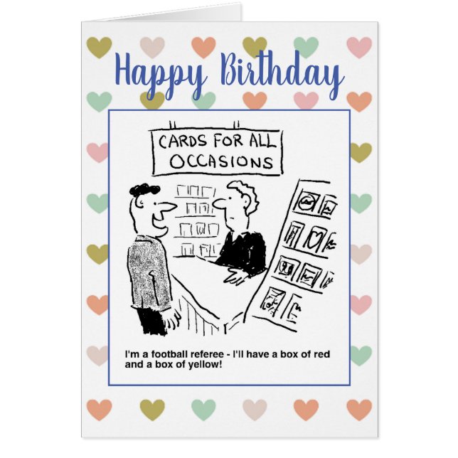 Football Referee veut acheter des cartes rouges et (Devant)