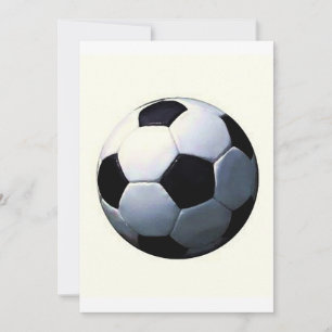 Football - Soccer Ball Invitations