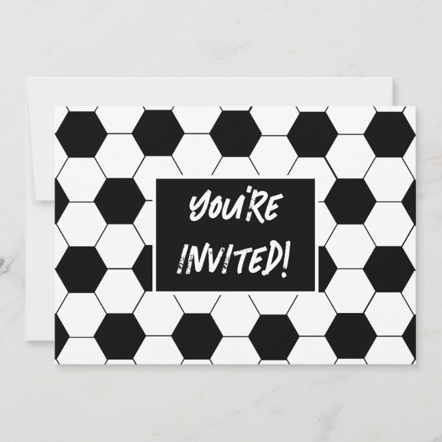 Football Thème Anniversaire Invitation (Devant)