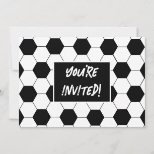 Football Thème Anniversaire Invitation