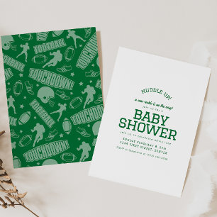 Football Thème Baby shower Invitation Modèle