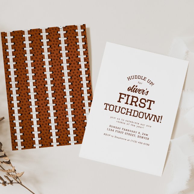 Football Theme Birthday Party Invitation  (Créateur téléchargé)