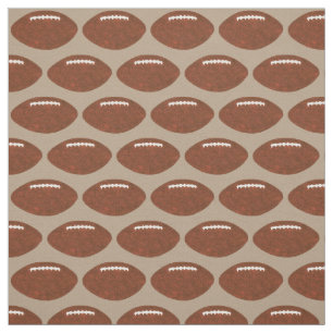 Footballs dans une rangée, tissu sportif Motif
