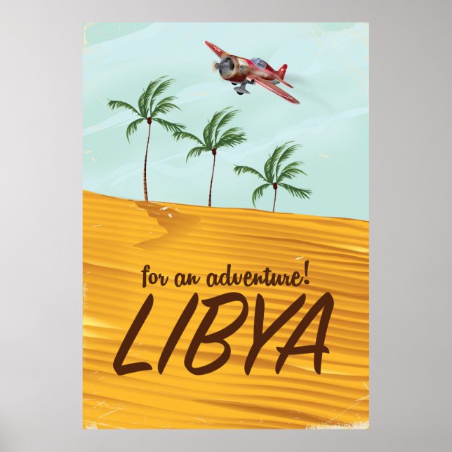 For an Adventure! Libya travel poster (Devant)