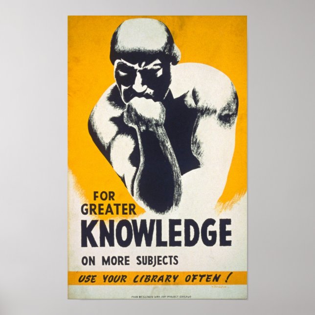 For Greater Knowledge Poster (Devant)