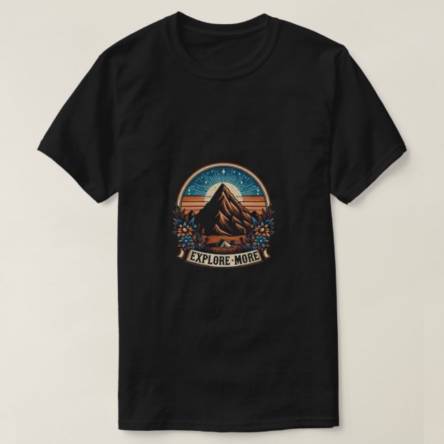 For Men: "Explore More" - Adventure T-Shirt for Me (Design devant)