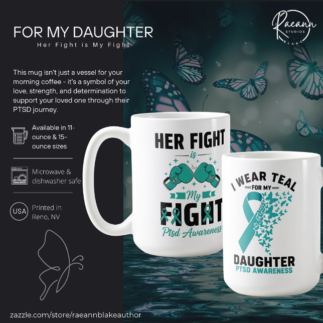 For My Daughter PTSD Awareness Ceramic Mug (Créateur téléchargé)