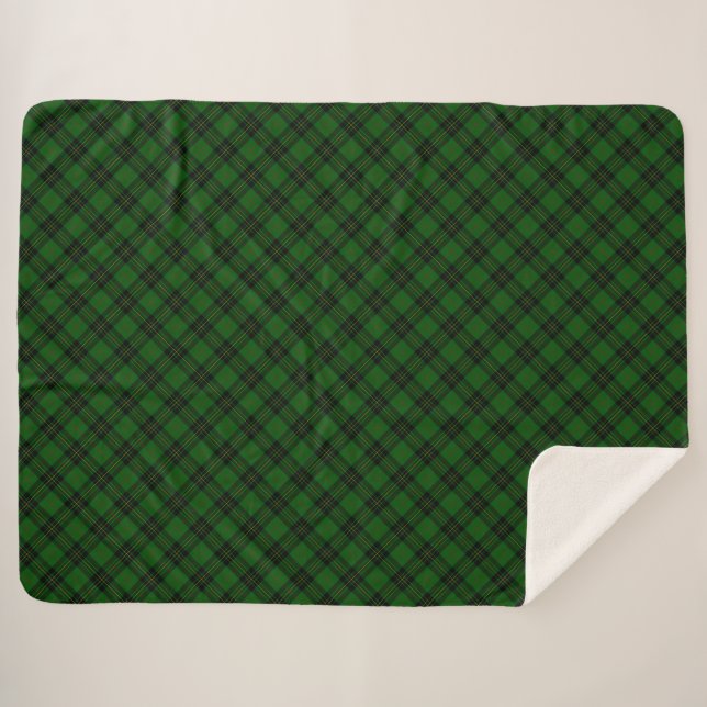 Forbes tartan vert noir plaid (Devant (Horizontal))