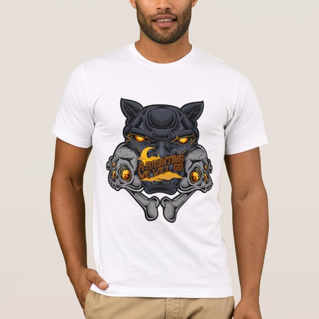 Force de Bulldog - Mascotte de feu, T-shirt graphi (Devant)