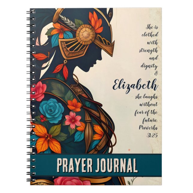 Force & Dignité - Custom Warrior Woman Journal (Devant)