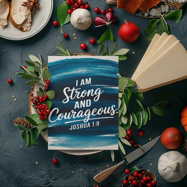 Force et courage dans la carte d'affirmation du Ch (Créateur téléchargé)