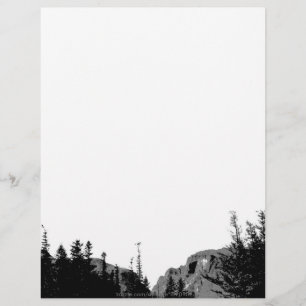 Force/paysage de montagne en B/W