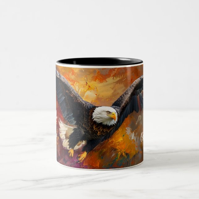 Force renouvelée : Isaïe 40:31 Mug personnalisé (Centre)