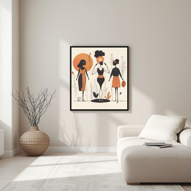 Force Silencieuse – Art mural abstrait féminin (Créateur téléchargé)