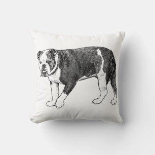 Force tranquille, Coussin pointillé Bulldog