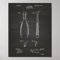 Forceps dentaires 1901 Tableau de bord de l'art br