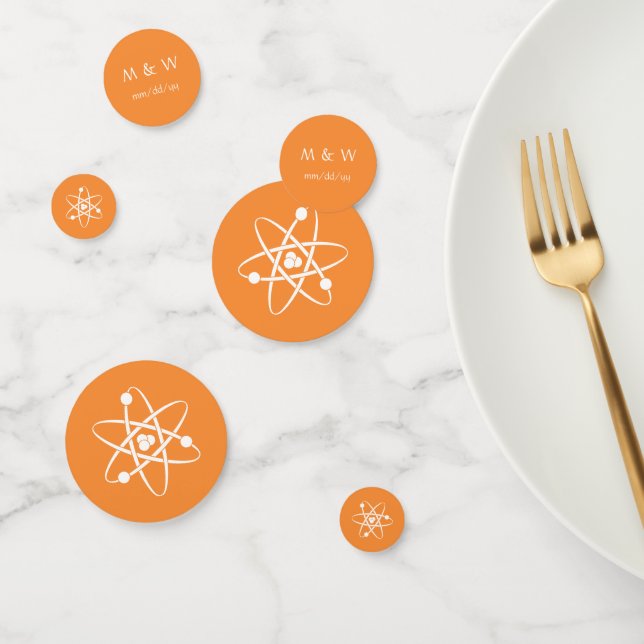 Forces Attractives dans Confettis de Table Orange (Groupe)