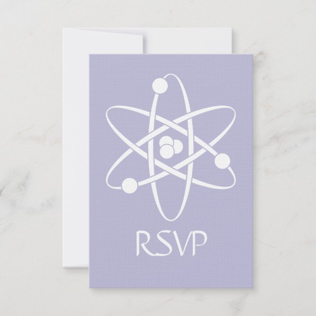 Forces attractives en Lavender carte RSVP (Devant)