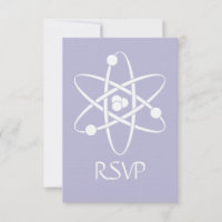 Forces attractives en Lavender carte RSVP