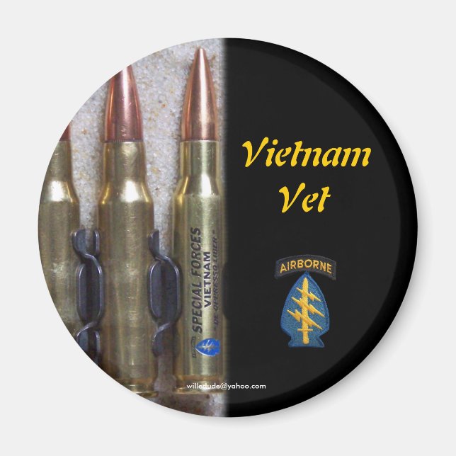forces spéciales vietnam green berets group Magnet (Devant)