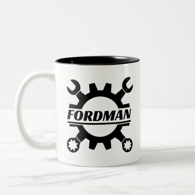 Fordman AKA Kenneth Oaks Gear Coffee Mug (Gauche)
