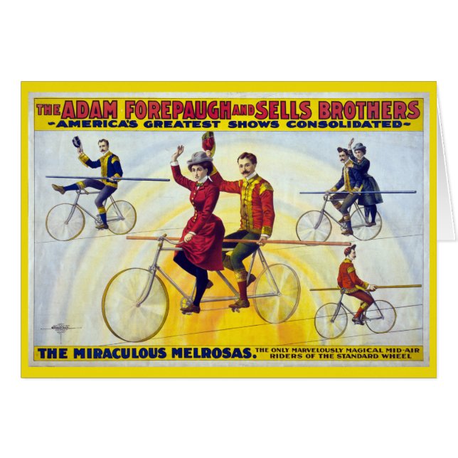 Forepaugh & Sells Brothers Poster Vintage Circus (Devant horizontal)