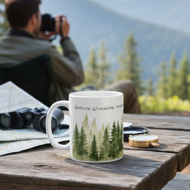 Forest Adventure Name Quote Mug (Créateur téléchargé)