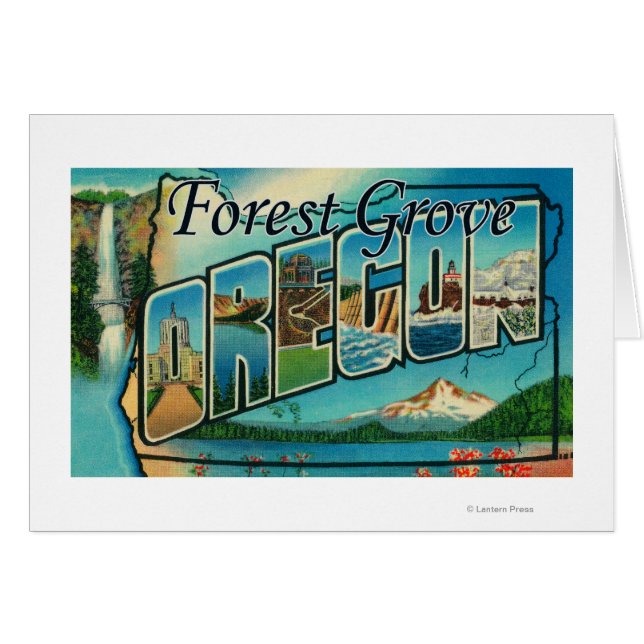 Forest Grove, Oregon - Scènes à grandes lettres (Devant horizontal)