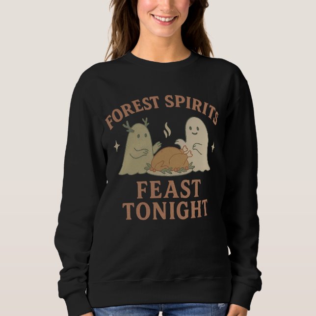 Forest Spirits Feast Tonight Women’s Sweatshirt (Devant)