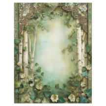 Forest Woodland Junk Journal Scrapbook Paper