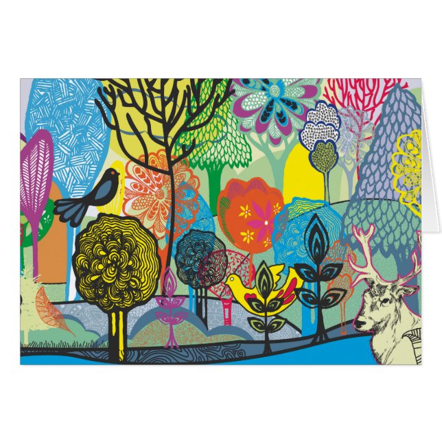 Forêt abstraite (Devant horizontal)