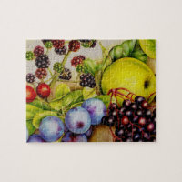 Forêt automne fruit art puzzle puzzle