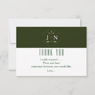 Forêt Botanique Verte Mariage Minimaliste Merci