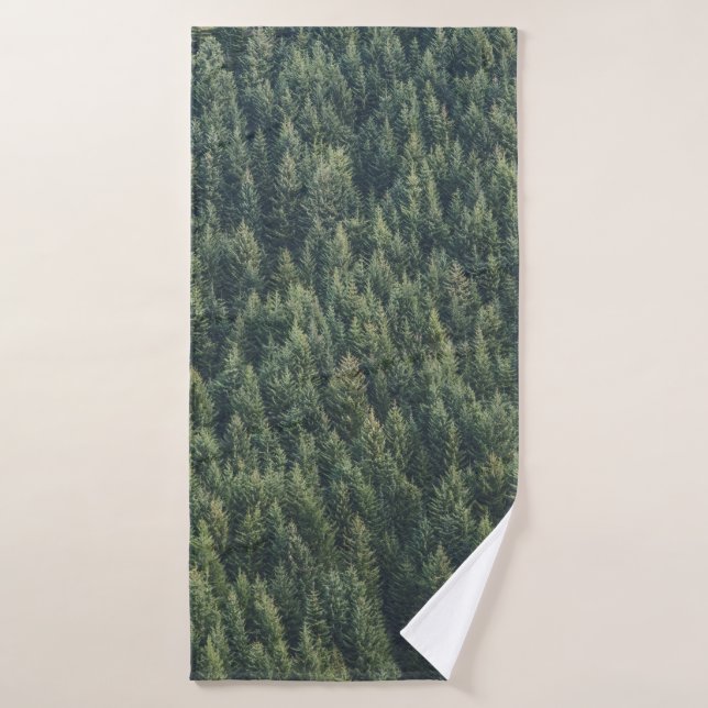 FORÊT D'ARBRE DE PINS (Serviette de bain)