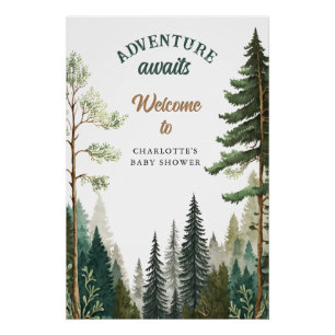 Forêt d'aventure Affiche de bienvenue de Baby show