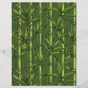 Forêt de bambou en vert