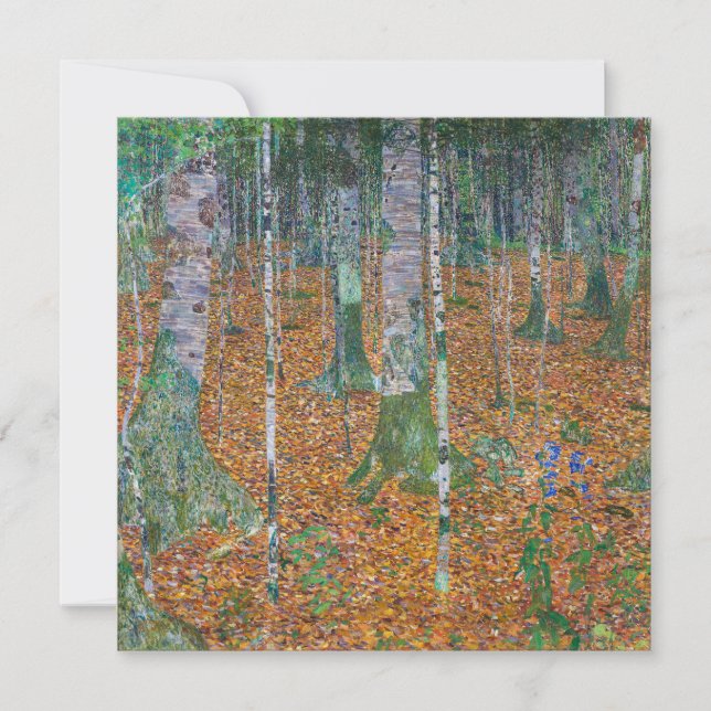 Forêt de Birch | Gustav Klimt | (Devant)