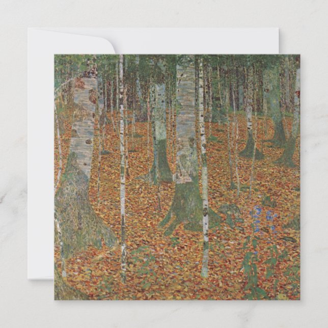 Forêt de bouleau par Gustav Klimt, Art Nouveau Vin (Devant)