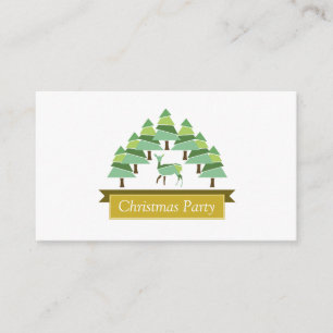 Forêt de cerfs dorés, Invitation Ticket de fête de