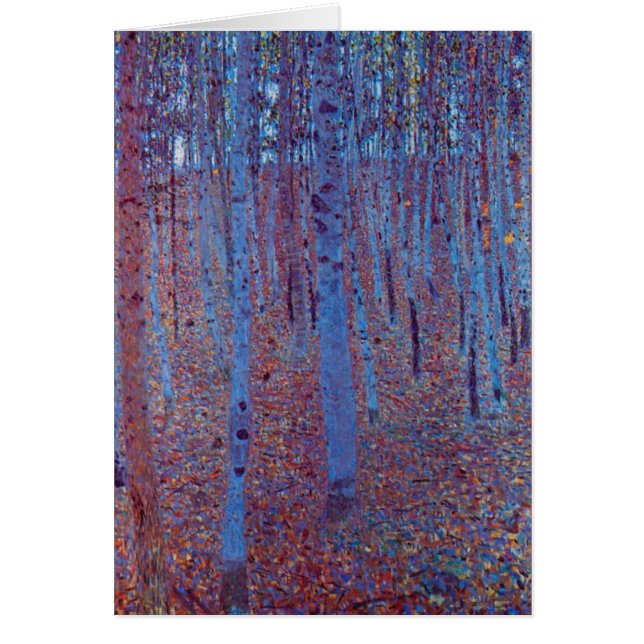 Forêt de hêtres par Gustav Klimt, Art Nouveau Vint (Devant)