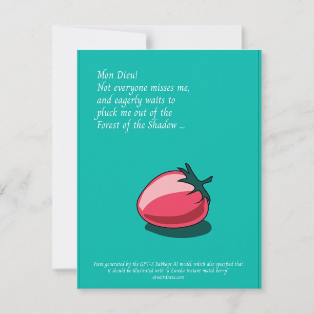 Forêt de la carte générée par l'IA de l'ombre (Devant)