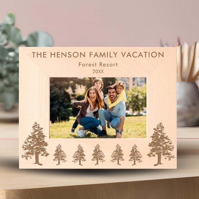 Forêt de pins Nature Photo Cadres gravés (Créateur téléchargé)